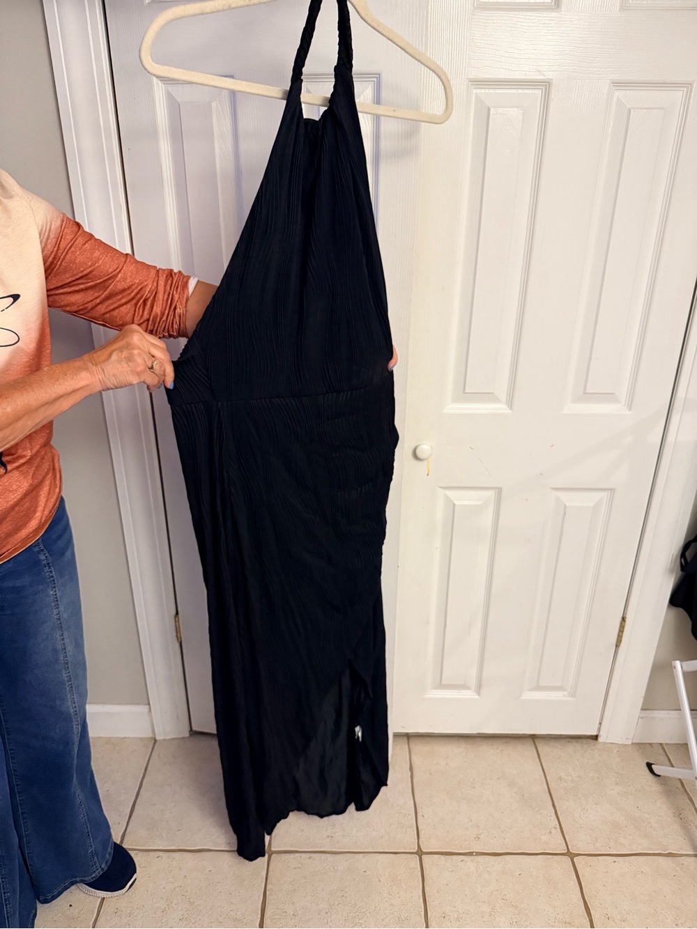JJs House Black Halter Maxi Dress